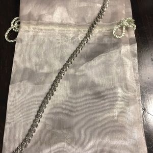 Diamond tennis bracelet sterling stamped 925